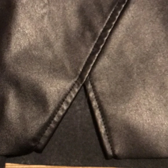 Shein Black Faux Leather Mini Skirt Size Large - Picture 7 of 7